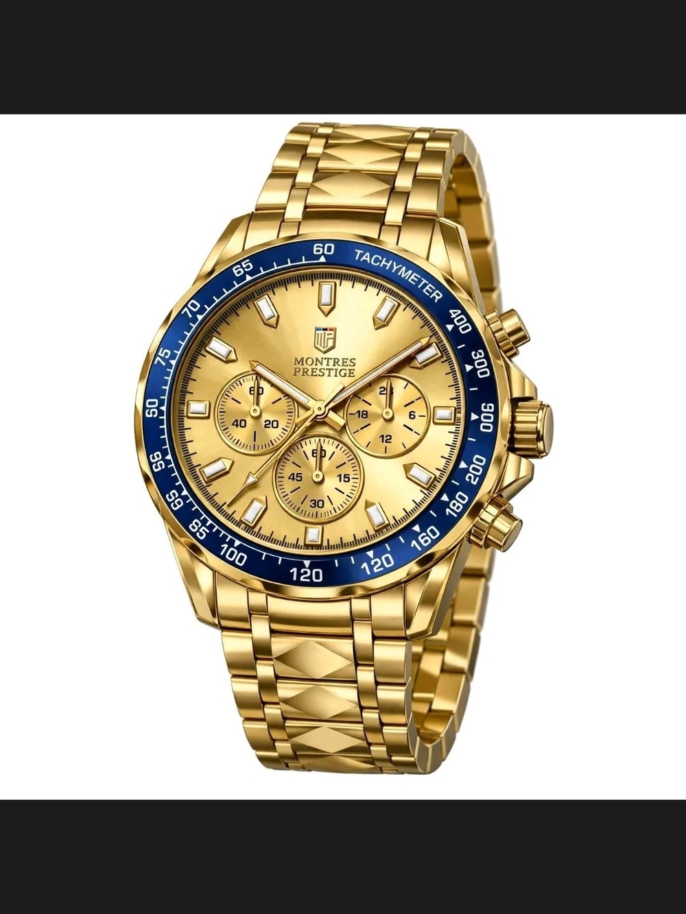 Montres Prestige Chronograph Gold-Tone Watch